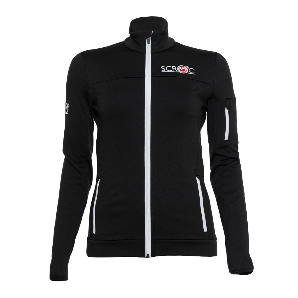 sFleece Merino Jacke Varma w schwarz Damen von SCROC