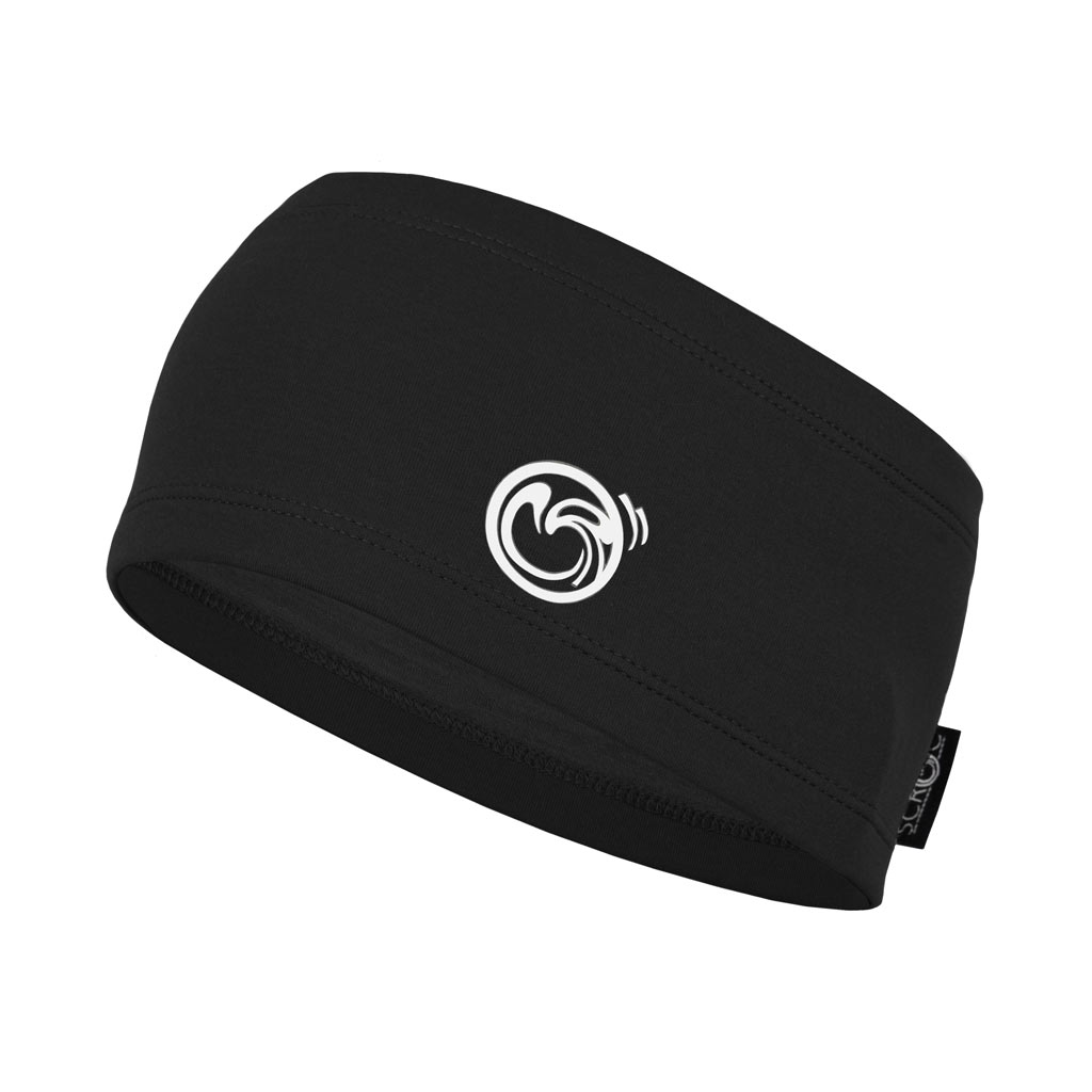 sFleece Merino Stirnband Drapo u schwarz von SCROC