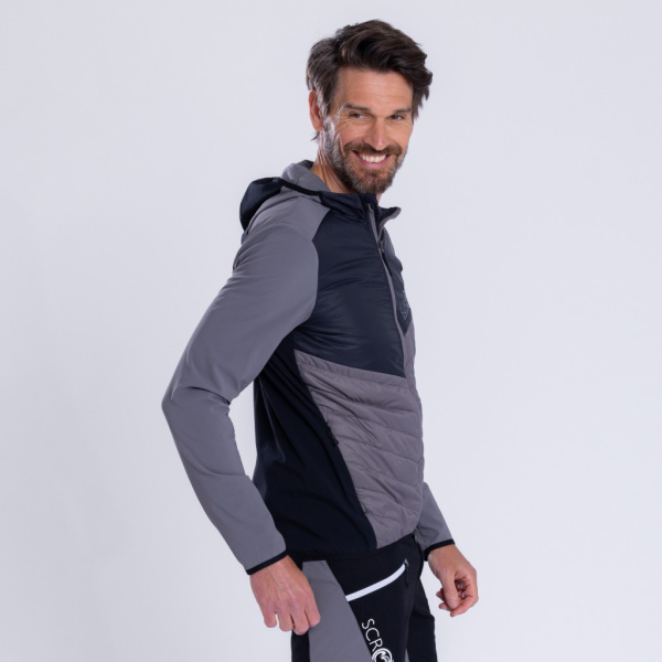 Seitenansicht der sLoft Merino Hybrid Jacke Aglo m für Herren von SCROC.