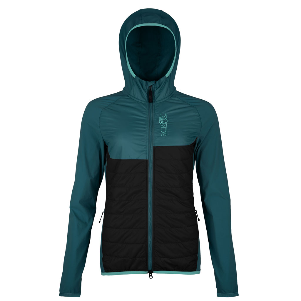 sLoft Merino Hybrid Jacke Ami w petrol Damen von SCROC