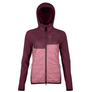 sLoft Merino Hybrid Jacke Ami w in weinrot für Damen von SCROC. sLoft Merino Hybrid Jacke Ami w in weinrot für Damen von SCROC.