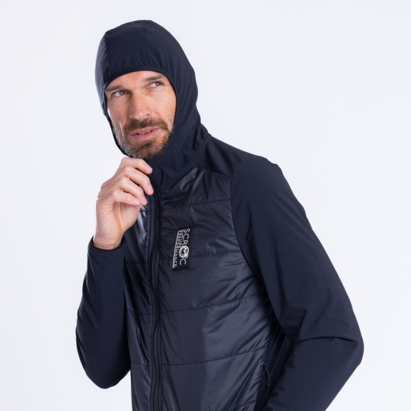 sLoft Merino Hybrid Jacke Fanto m für Herren von SCROC, Hybridjacke mit Kapuze.