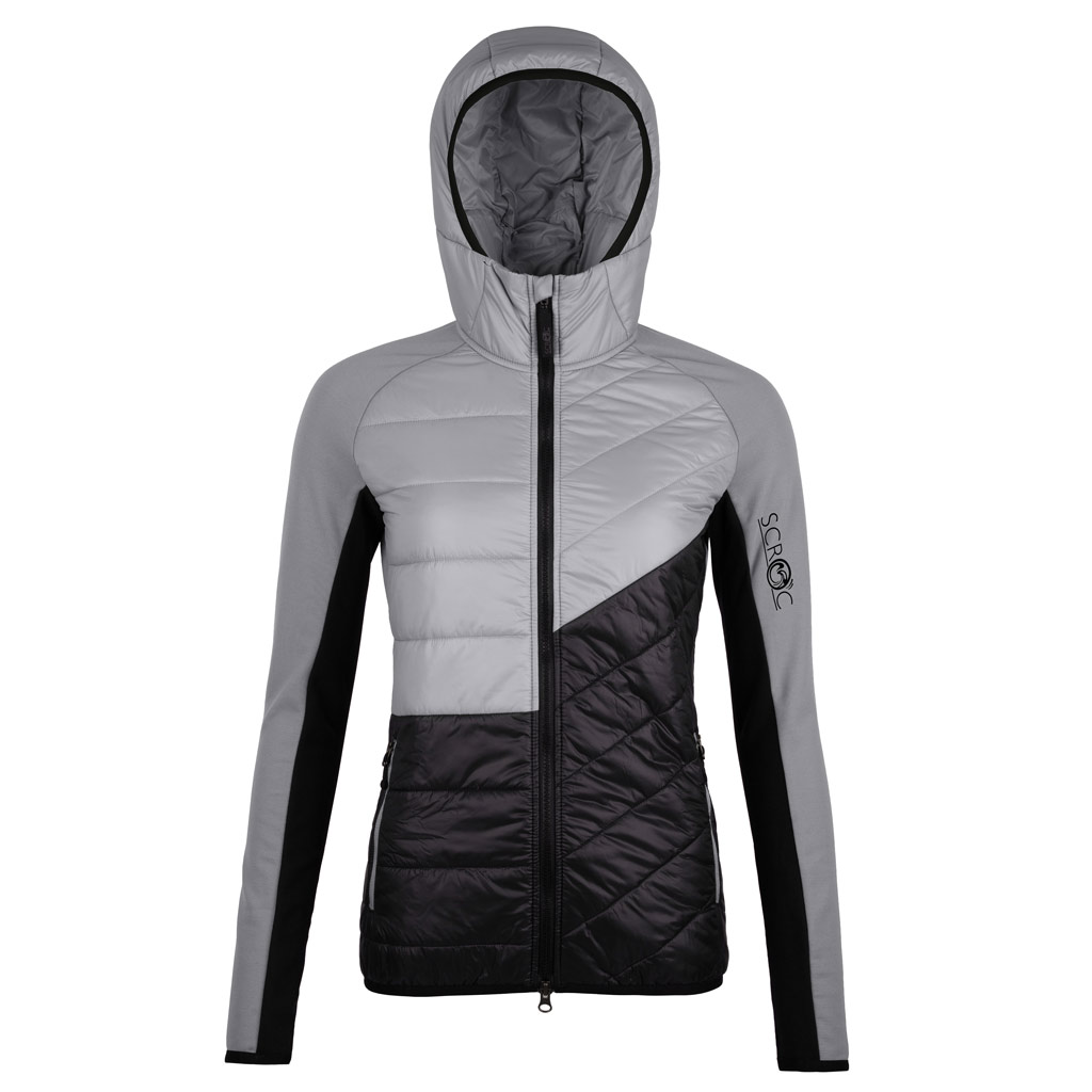 sLoft Merino Hybrid Jacke Flava hellgrau Damen von SCROC