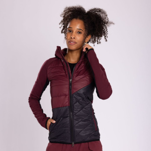 sLoft Merino Hybrid Jacke Flava w in weinrot für Damen von SCROC sLoft Merino Hybrid Jacke Flava w in weinrot für Damen von SCROC