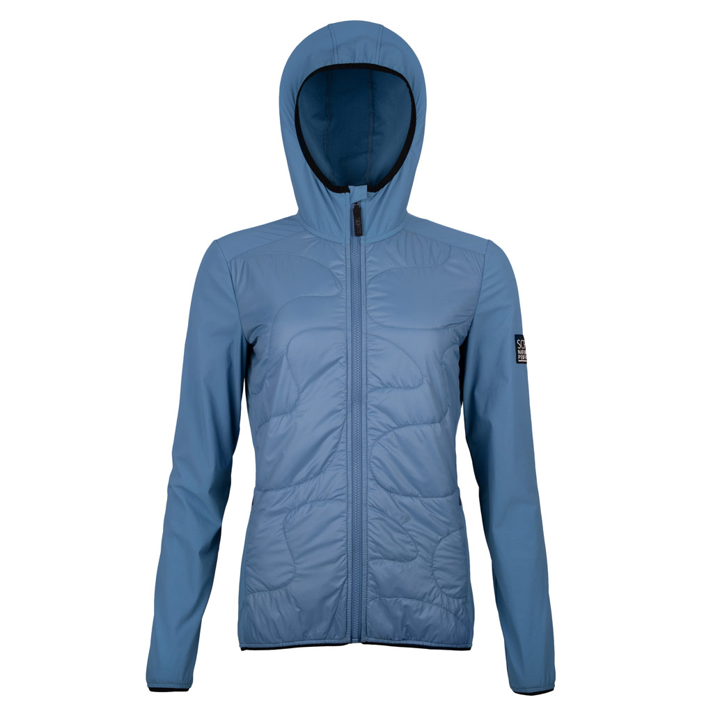 sLoft Merino Hybrid Jacke Mia w stahlblau Damen von SCROC