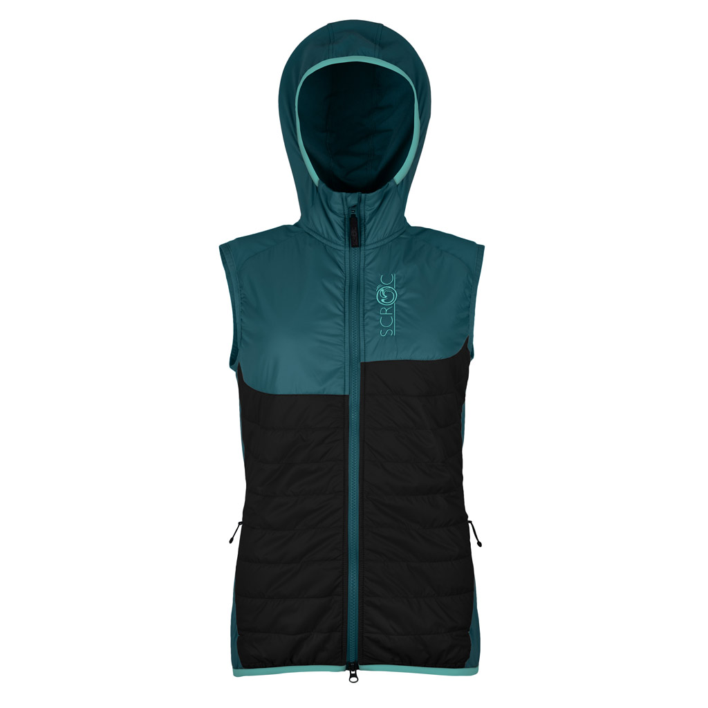 sLoft Merino Hybrid Weste Bella w petrol Damen von SCROC