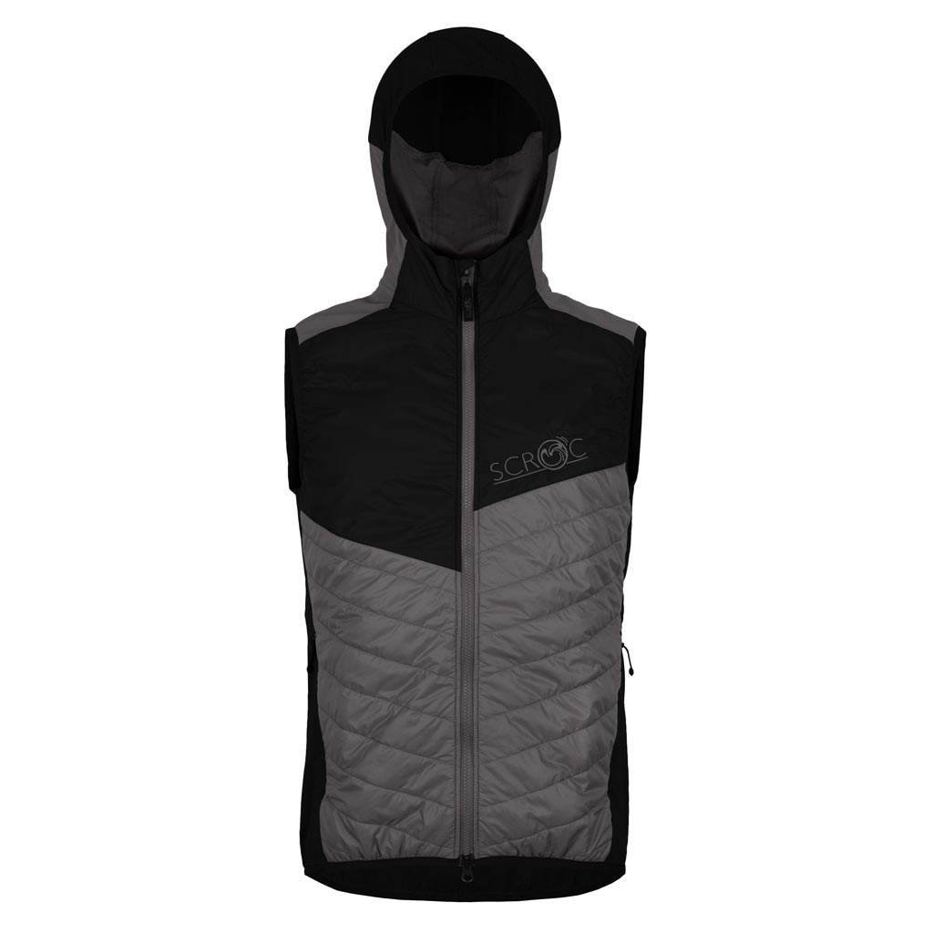 sLoft Merino Hybrid Weste Besto m dunkelgrau Herren von SCROC