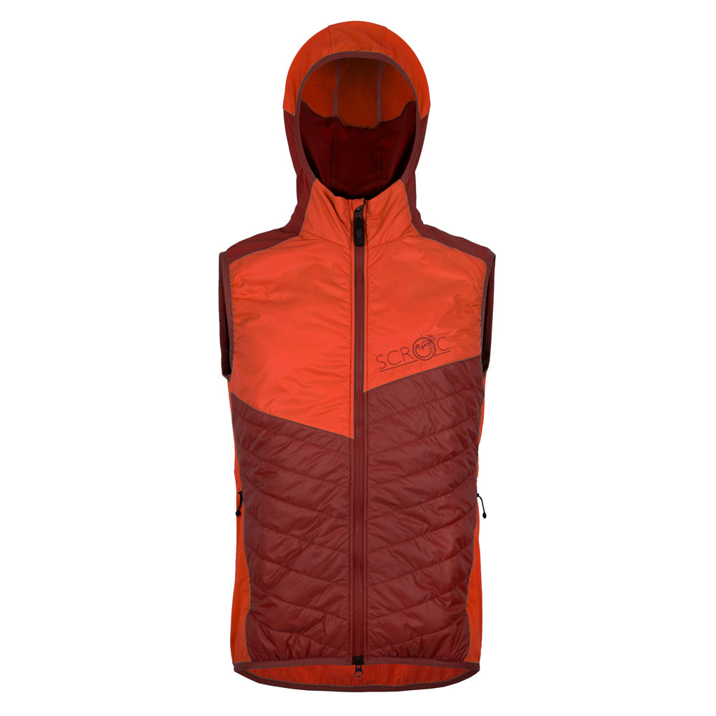 sLoft Merino Hybrid Weste Besto m rostbraun Herren von SCROC