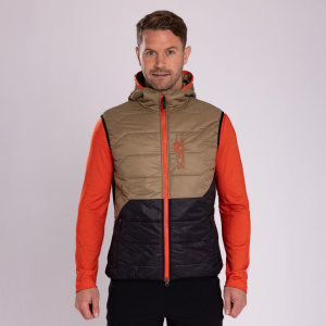 sLoft Merino Hybrid Weste Boli m in khaki für Herren von SCROC