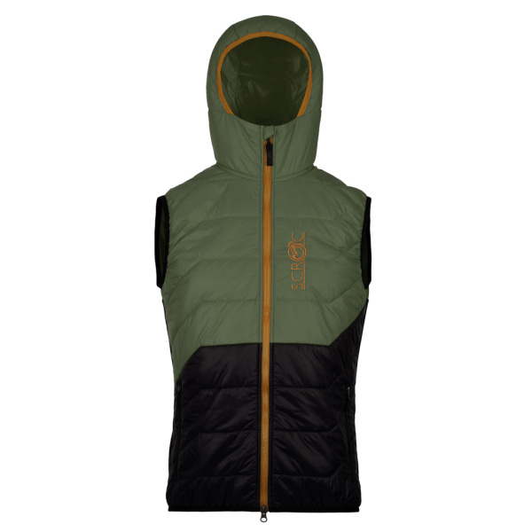 sLoft Merino Hybrid Weste Boli m in moosgrün für Herren von SCROC