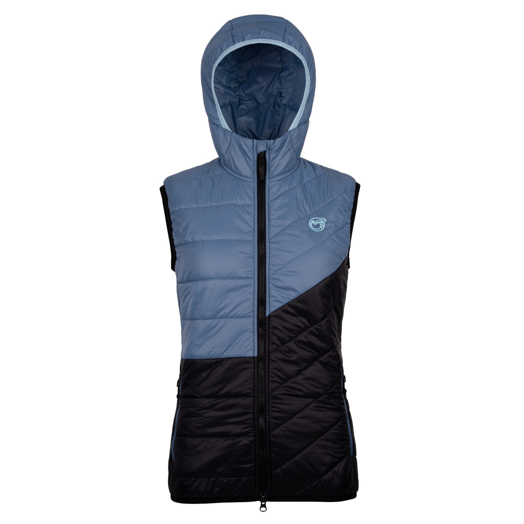 sLoft Merino Hybrid Weste Digna w stahlblau für Damen von SCROC