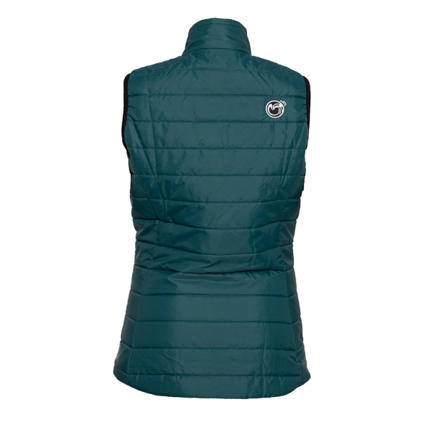 Das perfekte Überzieh-Gilet für kalte Tage: sLoft Merino Weste Lano w petrol für Damen.