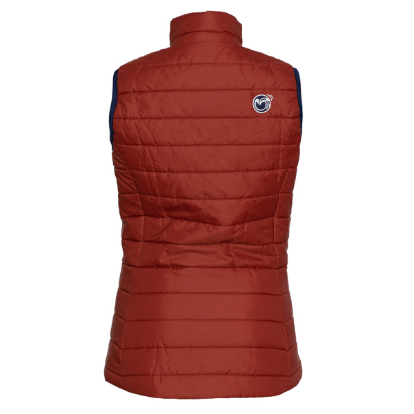 Das perfekte Überzieh-Gilet für kalte Tage: sLoft Merino Weste Lano w rostbraun für Damen.