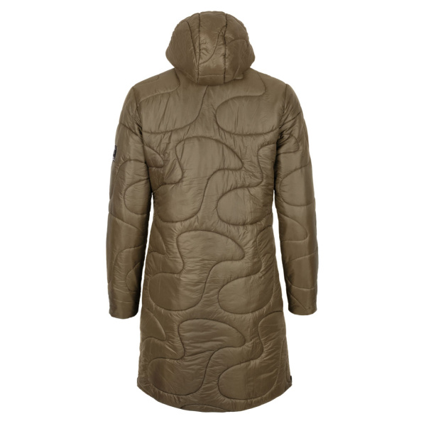 Rückansicht des sLoft Merino Mantel Amuza w khaki für Damen von SCROC.