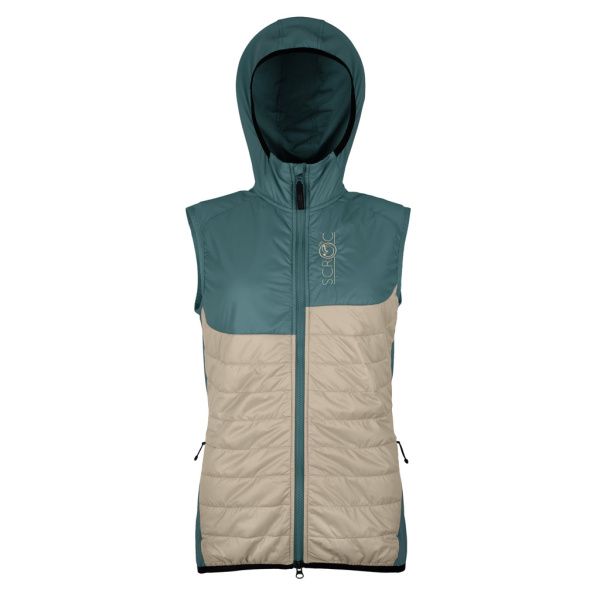 sLoft Merino Hybrid Weste Bella w für Damen in dunkler salbei von SCROC.