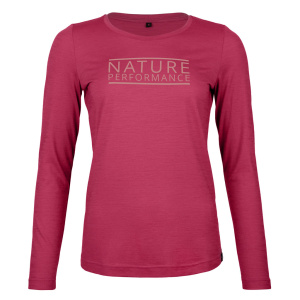 sMerino 155 Shirt Ama langarm w in beere für Damen von SCROC