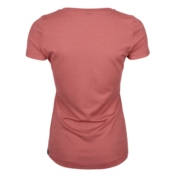 Rückansicht des sMerino 155 Shirt Fiera w altrosa für Damen von SCROC