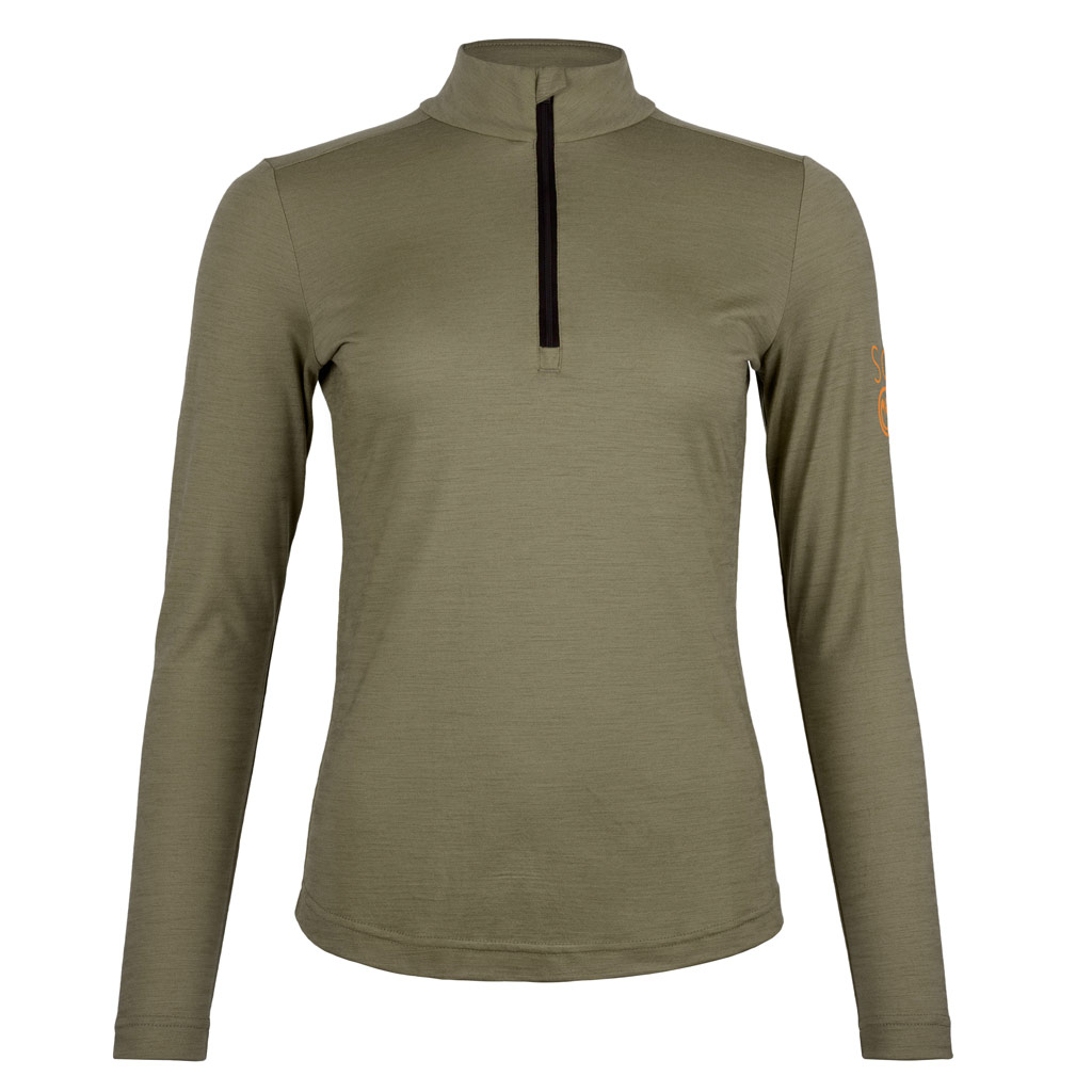 sMerino 155 Shirt Tia langarm w khaki Damen von SCROC