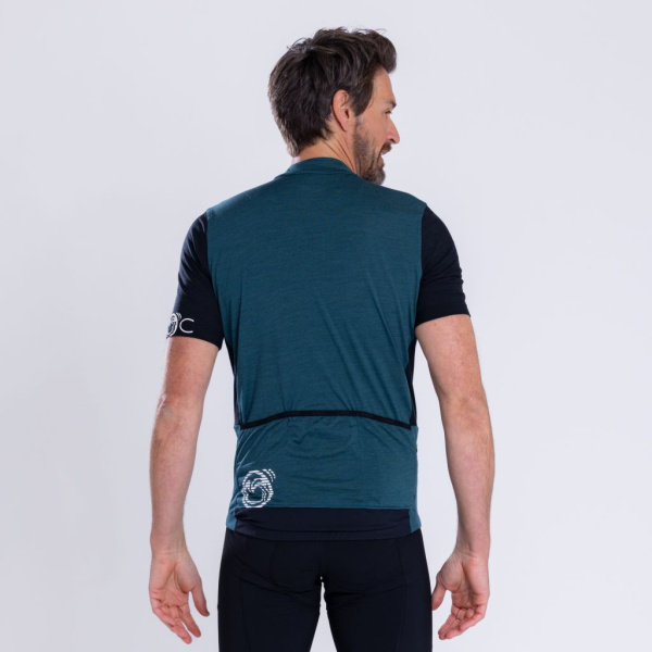 Rückansicht des sMerino 160 Radtrikot Pura m für Herren von SCROC.