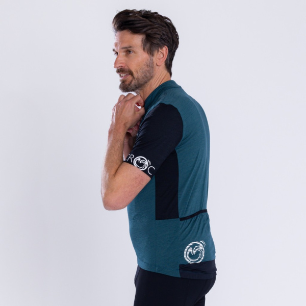 Seitenansicht des sMerino 160 Radtrikot Pura m für Herren von SCROC.