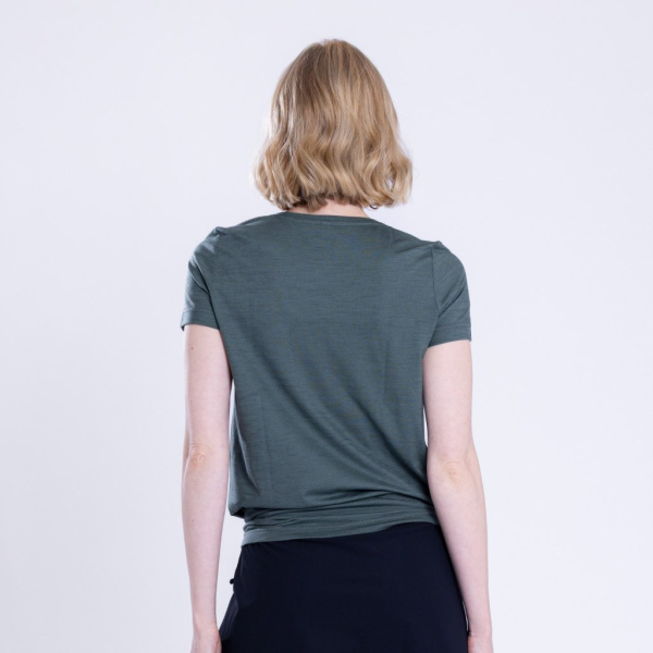 Rückansicht des sMerino 160 Shirt Doni w für Damen von SCROC.