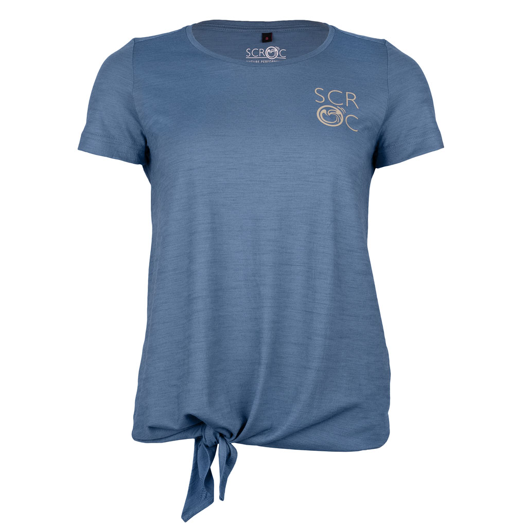 sMerino 160 Shirt Doni w stahlblau Damen von SCROC
