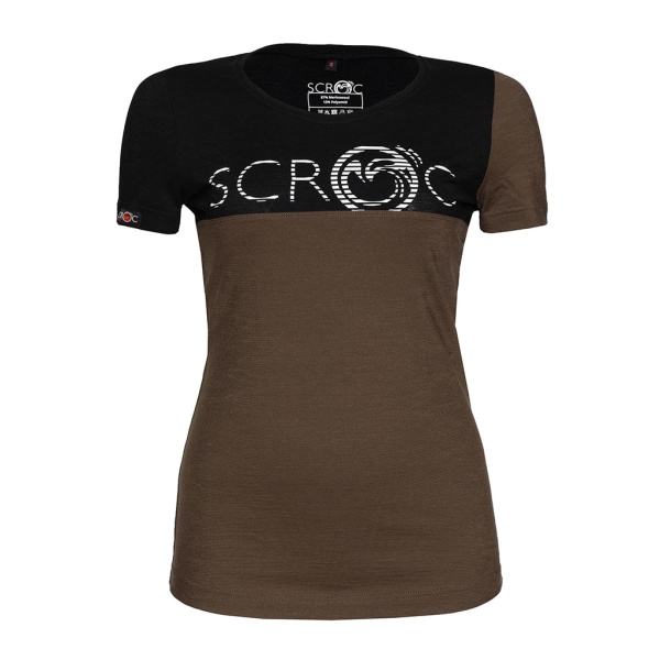 sMerino 160 Shirt Eblo w mokka für Damen von SCROC.