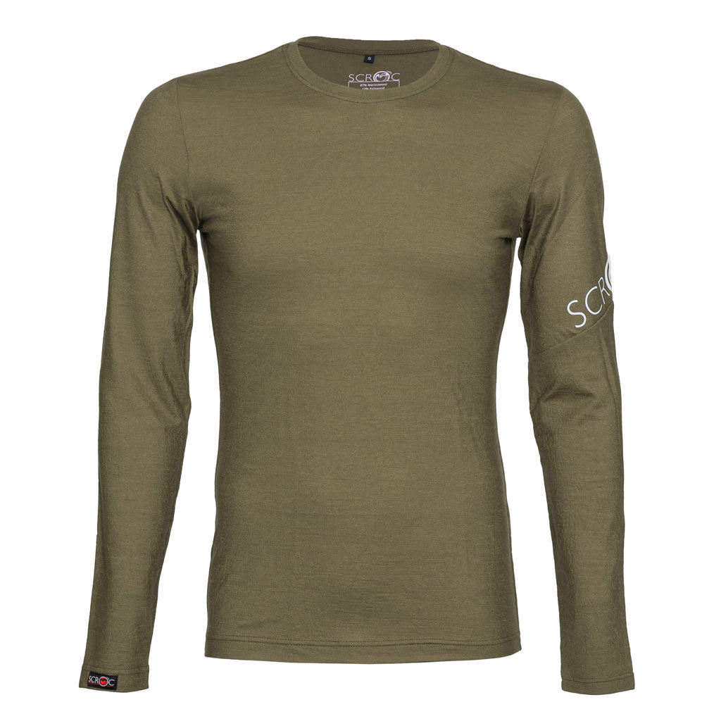 sMerino 160 Shirt Etera langarm khaki Herren von SCROC