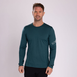 sMerino 160 Shirt Etera langarm m in petrol für Herren von SCROC
