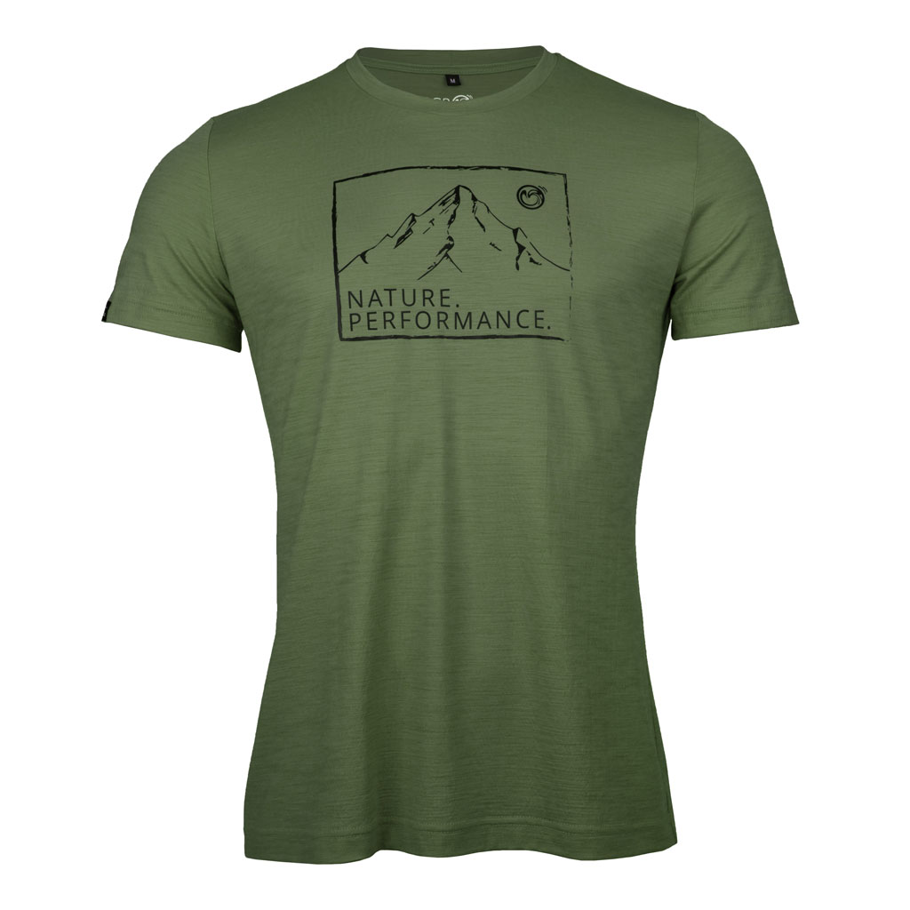 sMerino 160 Shirt Filo m moosgrün Herren von SCROC