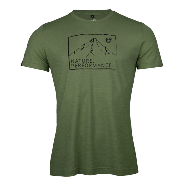 sMerino 160 Shirt Filo m in moosgrün für Herren von SCROC.