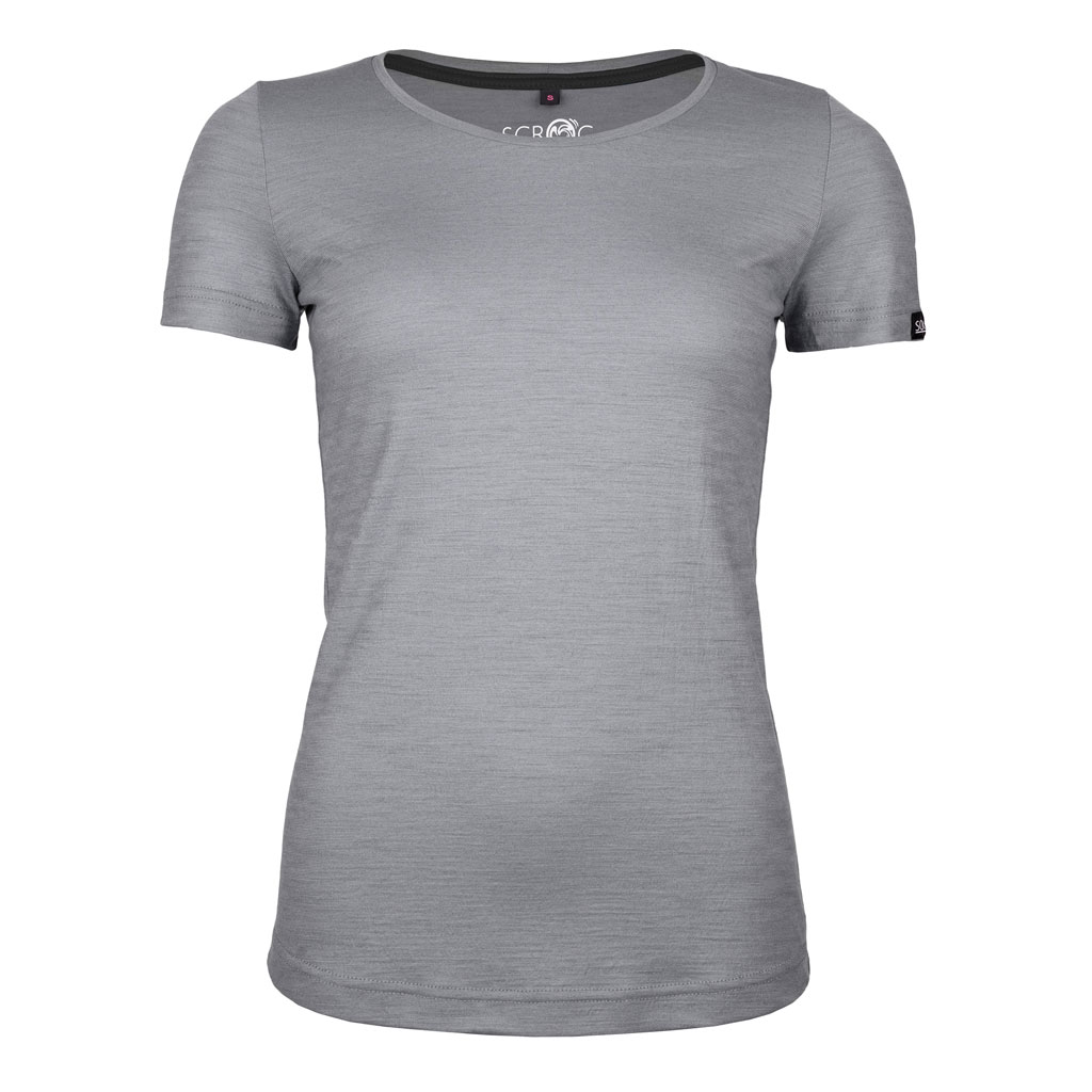 sMerino 160 Shirt Nomi w hellgrau Damen von SCROC