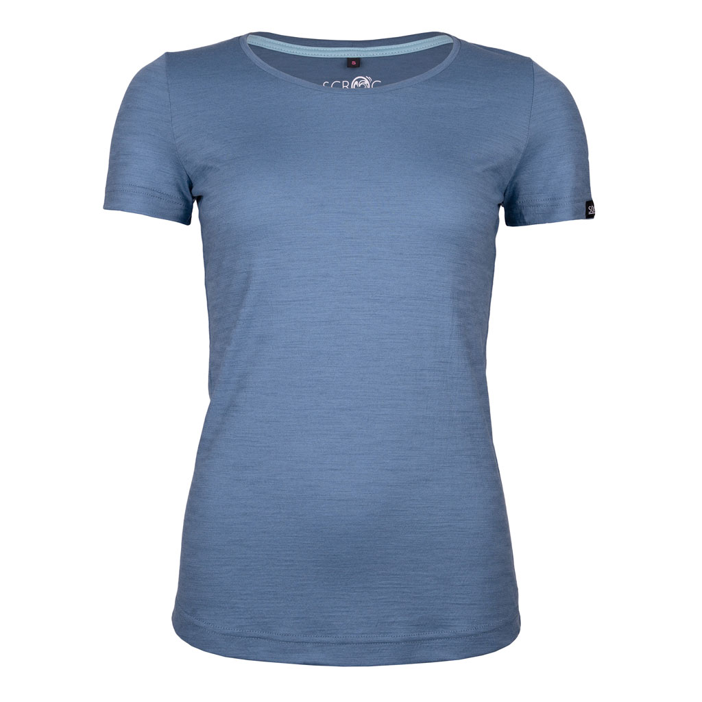sMerino 160 Shirt Nomi w stahlblau Damen von SCROC