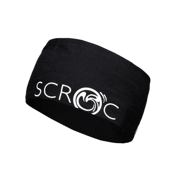 sMerino 160 Stirnband Diademo schwarz für Damen und Herren von SCROC.