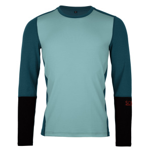 sMerino 190 Shirt Agi langarm m in türkis für Herren von SCROC