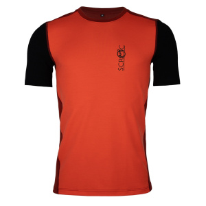 sMerino 190 Shirt Bero m in blutorange für Herren von SCROC sMerino 190 Shirt Bero m in blutorange für Herren von SCROC