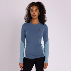 sMerino 190 Shirt Luma langarm w in stahlbalufür Damen von SCROC