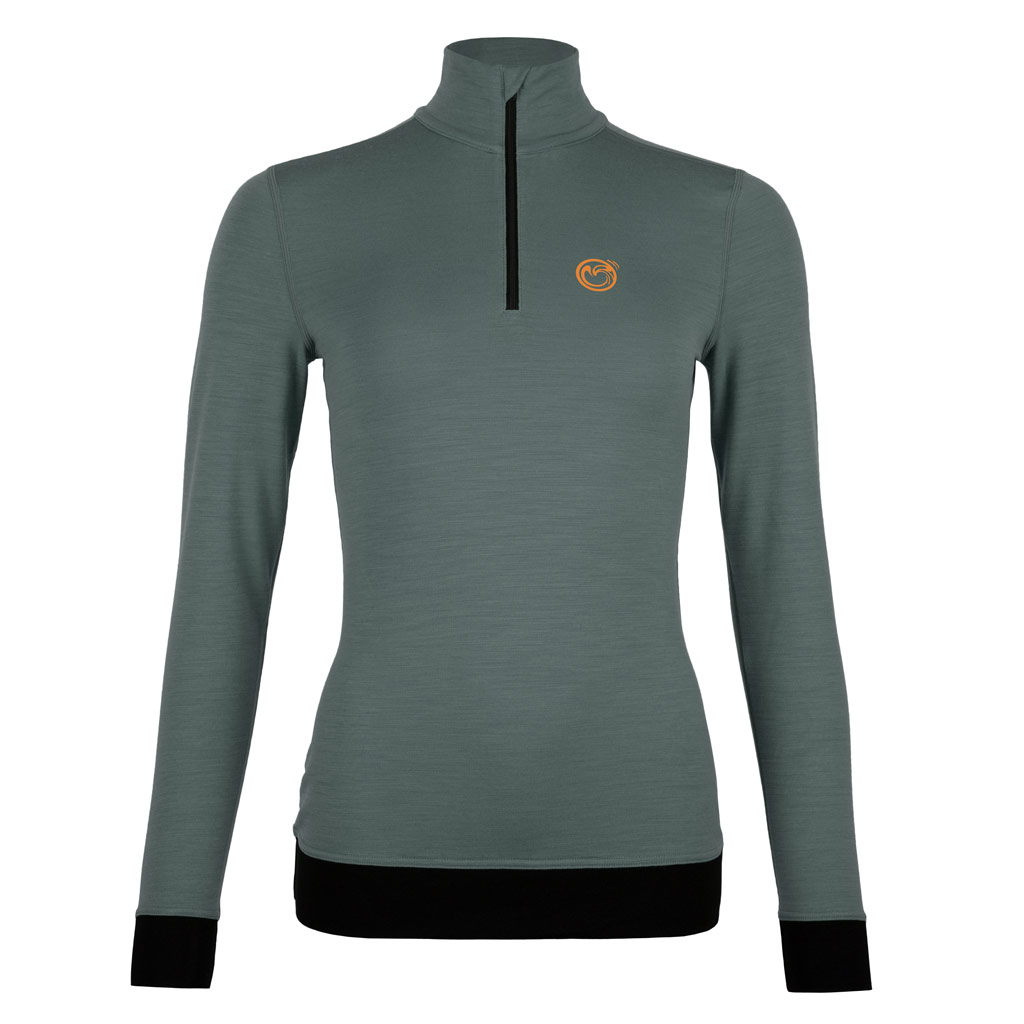 sMerino 190 Shirt Movi langarm w dunkler salbei Damen von SCROC