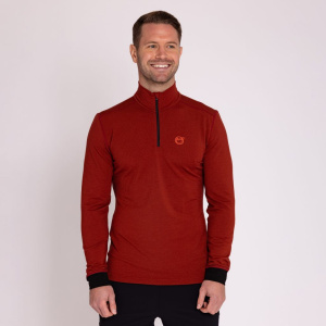 sMerino 190 Shirt Ruli langarm m in rostbraun für Herren von SCROC