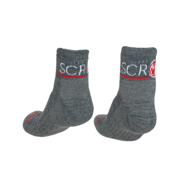 sMerino 190 Socken Nia grau unisex von Größe 36 - 46 von SCROC.