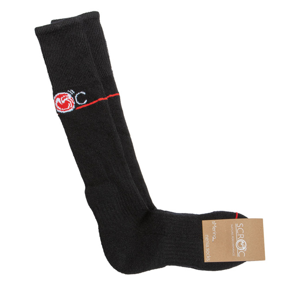 sMerino 190 Socken Nenia für Damen und Herren in schwarz von SCROC.