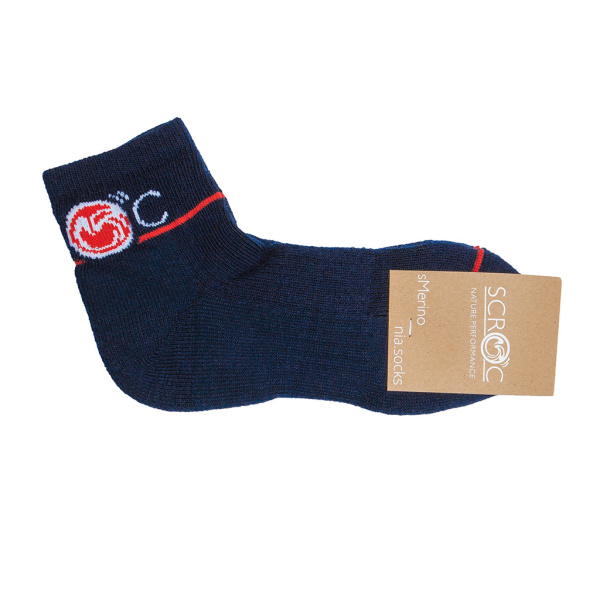 sMerino 190 Socken Nia dunkelblau - Merino Socken für Damen und Herren.