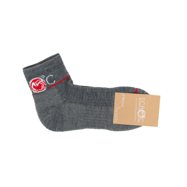 sMerino 190 Socken Nia grau - Merino Socken für Damen und Herren.