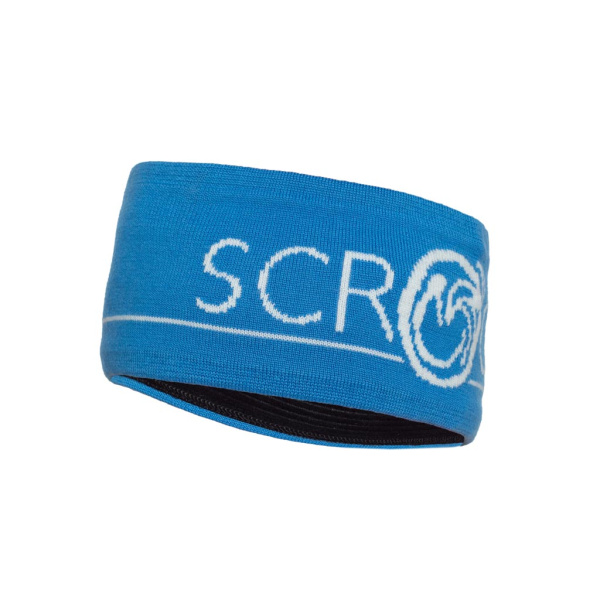 sMerino 190 Stirnband Dika blau für Damen und Herren von SCROC.