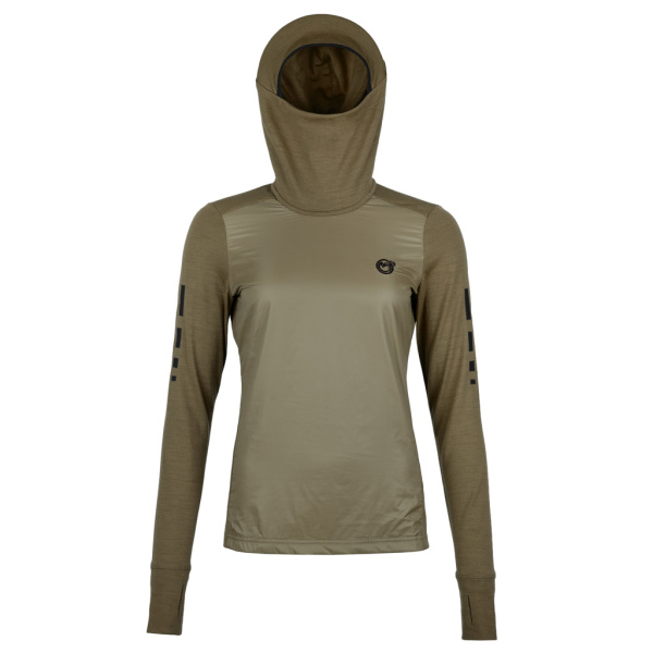 sMerino 220 Shirt Hela langarm w khaki für Damen von SCROC