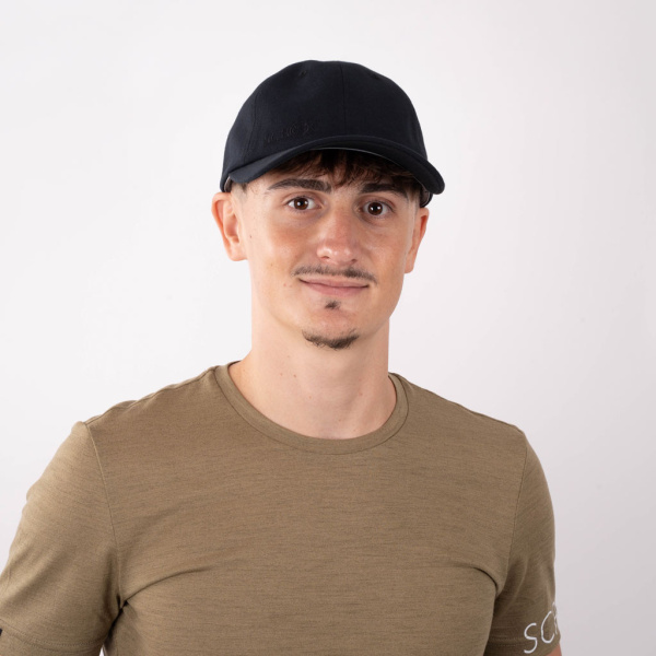 sMerino Cap Gemo u schwarz für Damen und Herren von SCROC.