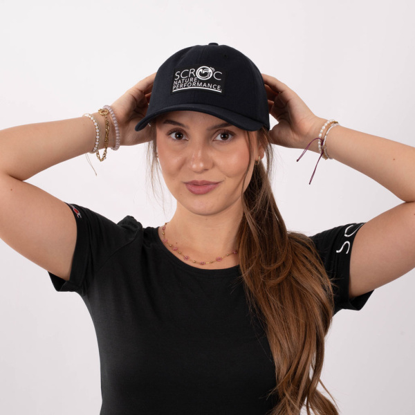sMerino Cap Enhavo u schwarz für Damen und Herren von SCROC.