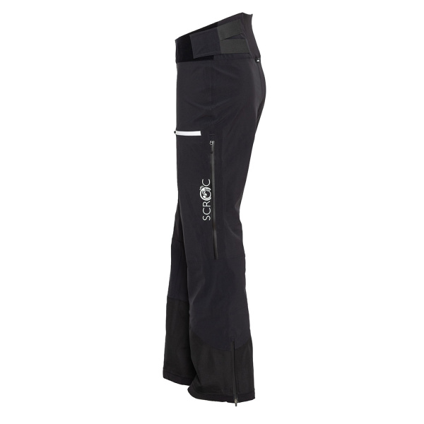 Die sMerinoshell Hose Selo schwarz für Herren ist dank Schnittschutz und Schneefang die perfekte Hose für Winstersportarten mit scharfen Kanten.