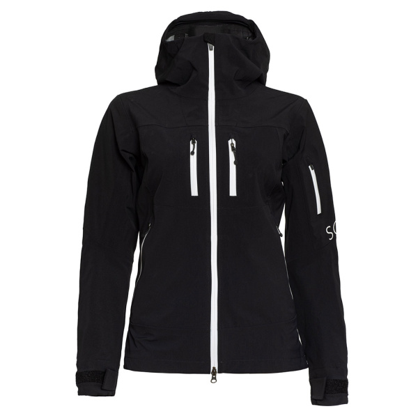 sMerinoshell Jacke Selo w in schwarz für Damen von SCROC.