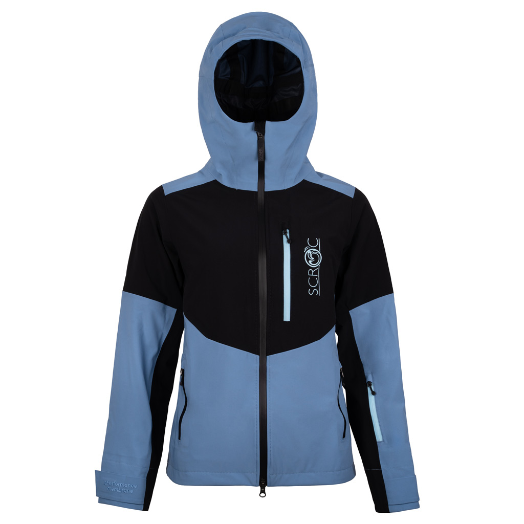sMerinoshell Jacke Spica w stahlblau für Damen von SCROC